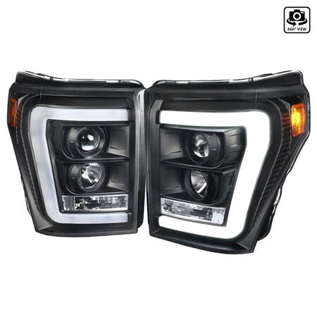 Spec-D Tuning 11-16 Ford F250 Projector Headlights, 2LHP-F25011JM-TM 2LHP-F25011JM-TM